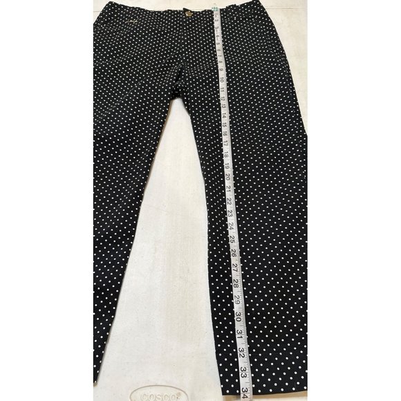L-RL Lauren Active Ralph Lauren Brand Ankle Crop Pants Polka Dot Women's Size 10 - Picture 7 of 16